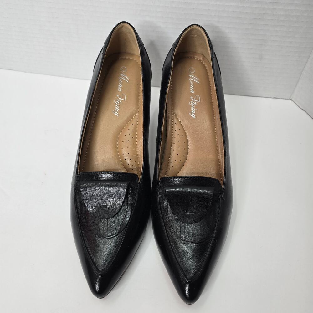 MONA FLYING LEATHER PUMP, SIZE 39, NWOT - Picture 3 of 7